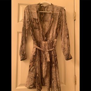 Snake print dress